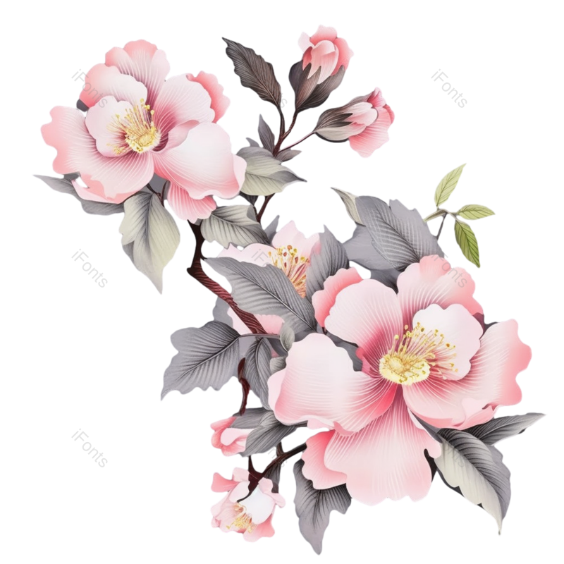 叶子图片,唯美元素,花朵PNG,鲜花免抠素材